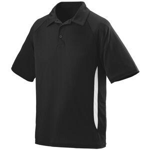 Augusta Sportswear 5005 - Mission Polo Negro / Blanco