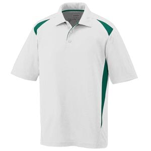 Augusta Sportswear 5012 - Camisa de Polo Premier White/Dark Green