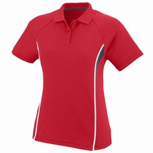 Augusta Sportswear 5024 - Ladies Rival Polo Red/Slate/White