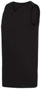 Augusta Sportswear 556 - Ladies Sleeveless V Neck Poly/Cotton Jersey Negro