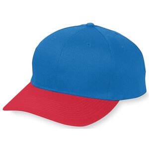 Augusta Sportswear 6206 - Youth Six Panel Cotton Twill Low Profile Cap Royal/Red