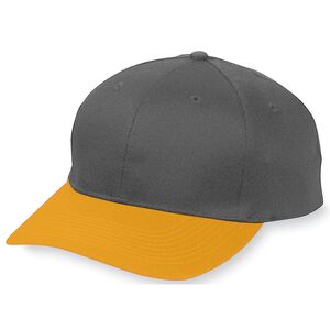 Augusta Sportswear 6206 - Youth Six Panel Cotton Twill Low Profile Cap Black/Gold