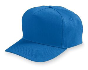 Augusta Sportswear 6207 - Youth Five Panel Cotton Twill Cap Real Azul