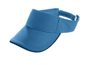 Augusta Sportswear 6224 - Youth Athletic Mesh Two Color Visor Columbia Blue/ Navy