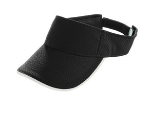 Augusta Sportswear 6224 - Youth Athletic Mesh Two Color Visor Negro / Blanco
