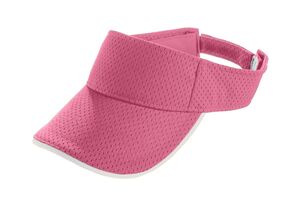 Augusta Sportswear 6224 - Youth Athletic Mesh Two Color Visor Rosa / blanco
