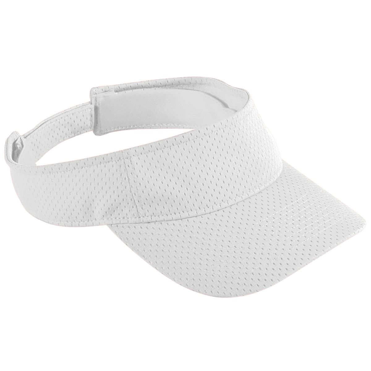 Augusta Youth Adjustable Wicking Mesh Two-Color Visor White/Black