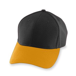 Augusta Sportswear 6235 - Athletic Mesh Cap Black/Gold