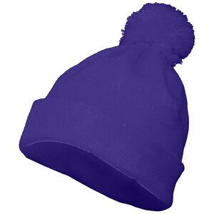 Augusta Sportswear 6816 - Pom Beanie Púrpura