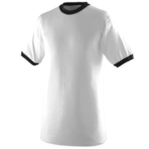 Augusta Sportswear 711 - Youth Ringer T Shirt Blanco / Negro