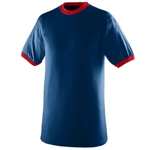 Augusta Sportswear 711 - Youth Ringer T Shirt Navy/Red