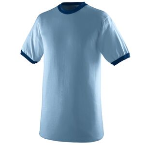 Augusta Sportswear 711 - Youth Ringer T Shirt Light Blue/Navy