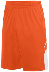 Augusta Sportswear 1169 - Youth Alley Oop Reversible Short Orange/White