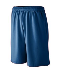 Augusta Sportswear 802 - Longer Length Wicking Mesh Athletic Short Navy