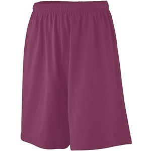 Augusta Sportswear 915 - Longer Length Jersey Short Granate