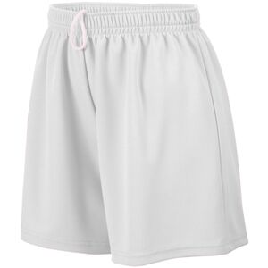 Augusta Sportswear 961 - Girls Wicking Mesh Short Blanco