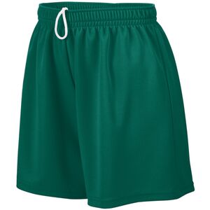 Augusta Sportswear 961 - Girls Wicking Mesh Short Verde oscuro