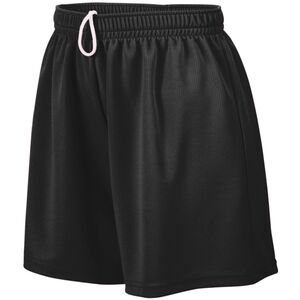 Augusta Sportswear 961 - Girls Wicking Mesh Short Negro