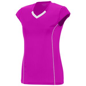 Augusta Sportswear 1219 - Girls Blash Jersey Power Pink/White