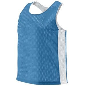 Augusta Sportswear 968 - Ladies Reversible Tricot Mesh Lacrosse Tank Columbia Blue/White