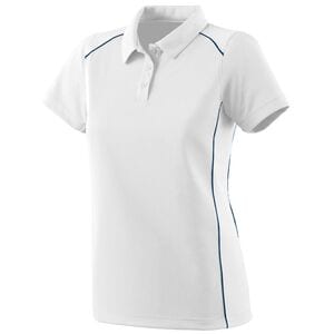 Augusta Sportswear 5092 - Ladies Winning Streak Polo Blanco / Azul marino