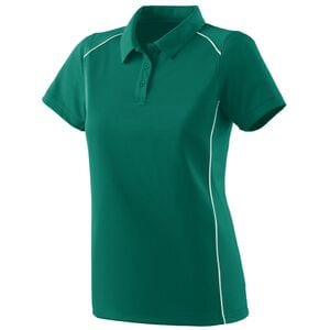 Augusta Sportswear 5092 - Ladies Winning Streak Polo Dark Green/White