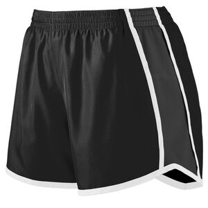 Augusta Sportswear 1266 - Girls Pulse Team Short Black/Black/White