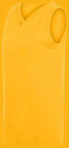 Augusta Sportswear 557 - Girls Sleeveless V Neck Poly/Cotton Jersey Gold