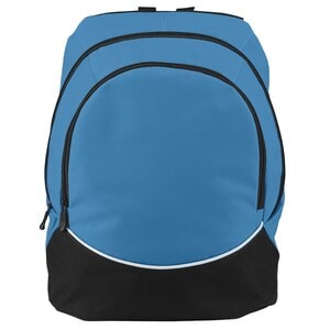 Augusta Sportswear 1915 - Large Tri Color Backpack Columbia Blue/ Black/ White