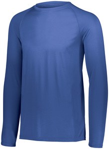 Augusta Sportswear 2796 - Remera Attain de manga larga absorbente para jóvenes Real Azul
