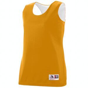 Augusta Sportswear 147 - Ladies Reversible Wicking Tank Gold/White