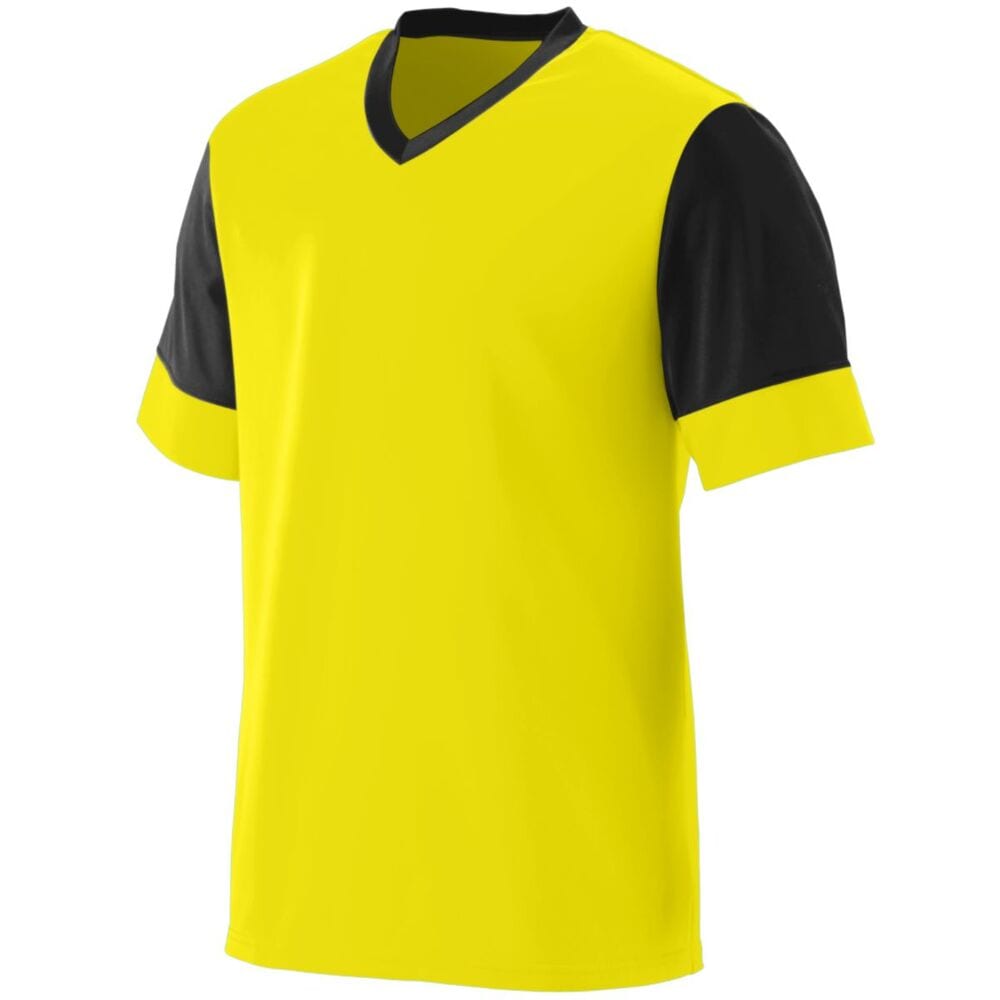 Augusta Sportswear Youth V Neck Polyester Lightning Jersey Sport T-Shirt 1601