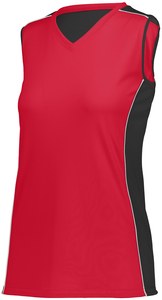 Augusta Sportswear 1677 - Girls Paragon Jersey Red/Black/White