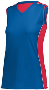 Augusta Sportswear 1677 - Girls Paragon Jersey Royal/Red/White