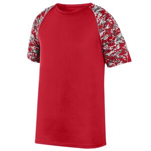 Augusta Sportswear 1782 - Color Block Digi Camo Jersey Red/Red Digi/Silver