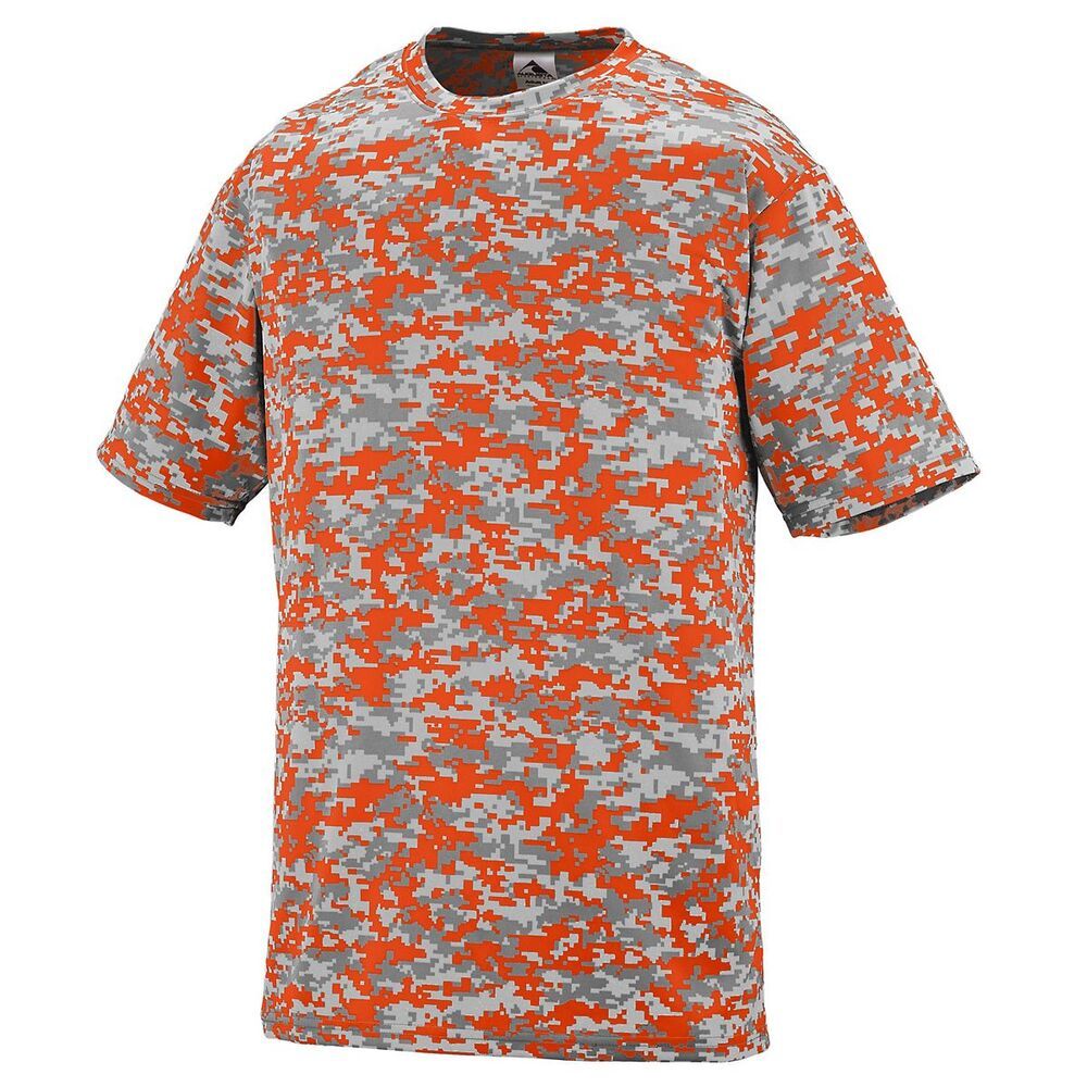 NEW Neon Yellow Digital Camo Baseball Wicking Dry Fit Youth Sizes T Shirt Kids 