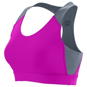 Augusta Sportswear 2417 - Corpiño para todos los deportes de mujer Power Pink/ Graphite