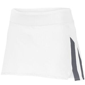 Augusta Sportswear 2441 - Girls Full Force Skort White/Graphite