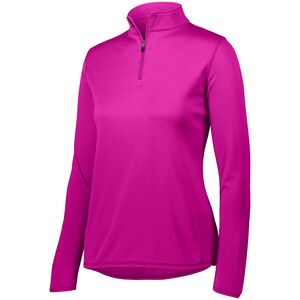 Augusta Sportswear 2787 - Buzo con cierre 1/4 para mujeres Power Pink