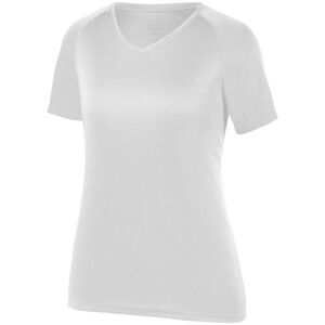 Augusta Sportswear 2792 - Remera Attain con mangas Raglán con propiedades que absorben la humedad de mujer  Blanco