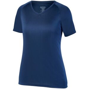 Augusta Sportswear 2793 - Girls Attain Raglan Sleeve Wicking Tee Navy