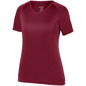 Augusta Sportswear 2793 - Girls Attain Raglan Sleeve Wicking Tee Cardinal