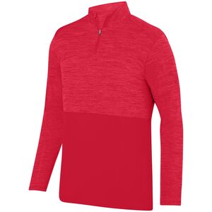 Augusta Sportswear 2908 - Shadow Tonal Heather 1/4 Zip Pullover Rojo