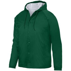 Augusta Sportswear 3102 - Campera Coach con capucha  Verde oscuro