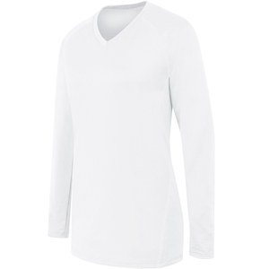 HighFive 342162 - Ladies Long Sleeve Solid Jersey White/White