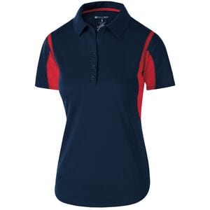 Holloway 222747 - Ladies Integrate Polo NAVY / SCARLET