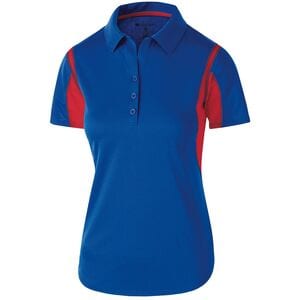 Holloway 222747 - Ladies Integrate Polo Royal/Scarlet