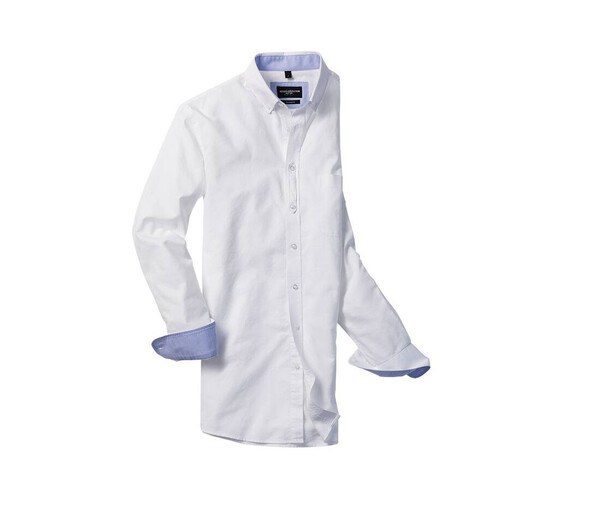 Russell Collection RU920M - CAMISA HOMBRE OXFORD ALGODÓN BIO