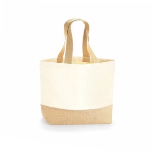 Westford mill WM451 - Cotton/burlap shopping bag