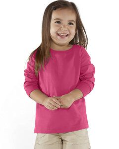 Rabbit Skins LA3302 - Toddler Long Sleeve Fine Jersey Tee Hot Pink